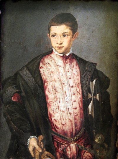 Portret van Ranuccio Farnese (1530-1565) door Francesco de Rossi